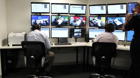 Victoria Police Hydra Control Room in Operation